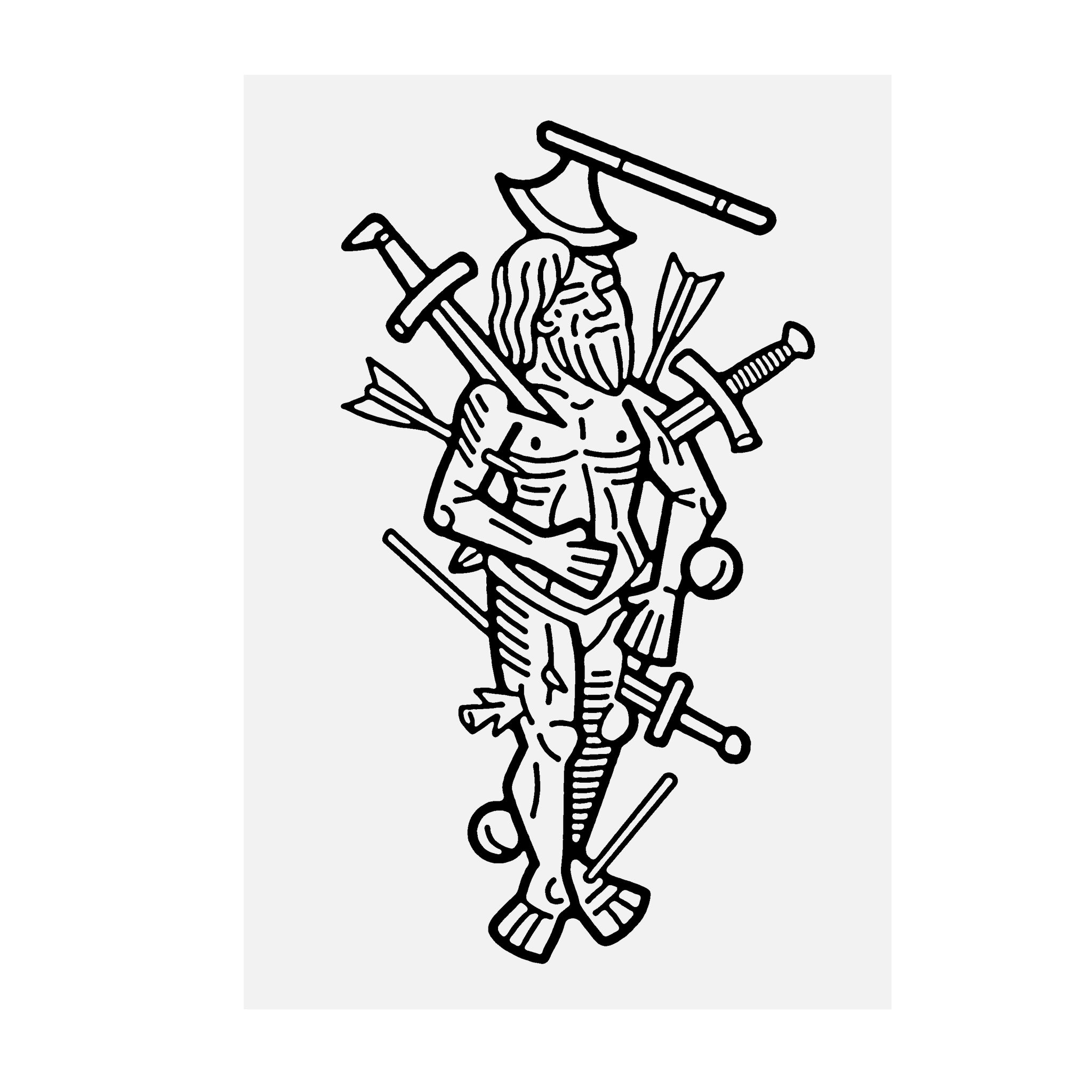 Wound Man Print